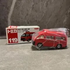 多美卡 豐田 貨車 消防指揮車 No.119 全新未使用 側門可開 玩具