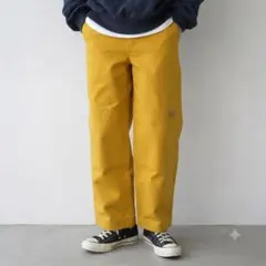 ディッキーズ　ワークパンツ　ストレート　ワイド　イエロー　メンズ　カジュアルのサムネイル
