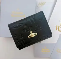 【最新❤︎新品】ヴィヴィアン・ウエストウッド　三つ折り財布 ブラック