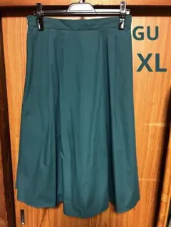 GU タックフレアスカート XL グリーン