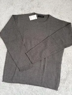 新品 nano universe チャコール クルーネックセーター L