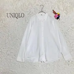 ユニクロ　長袖シャツ　ブラウス　綿100 オフィスカジュアル　Mサイズ