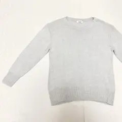 【Tè chichi TERRASSE】グレー 長袖ニット セーター