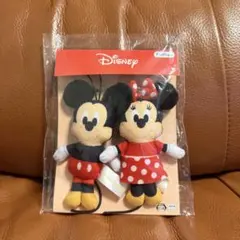ディズニーキャラクター ぺたっとペアマスコット　ミッキーマウス&ミニーマウス
