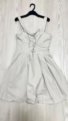 オフホワイト デニムワンピース