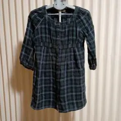 七分袖チェニック　グリーン系