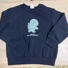 GU ポケモン 裏起毛トレーナー 130cm ネイビー
