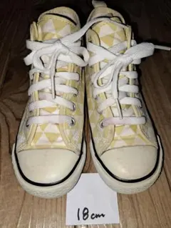 CONVERSE ALL STAR イエロー ホワイト 18cm