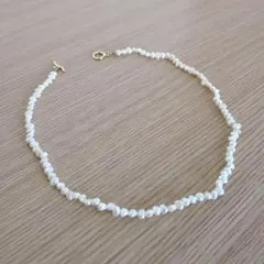 【美品】green label relaxing淡水パールネックレス