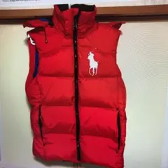 超美品 POLO RALPH LAURENフードダウンベスト　レディースXS