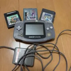 GAME BOY ADVANCE 本体+ACアダプター+カセット3つ