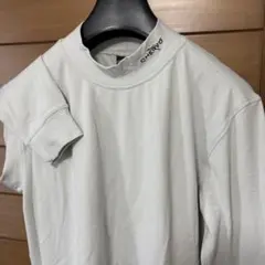 美品サイズL/CHERVO秋冬/裏地媺起毛/快適ストレッチ長袖モックネックシャツ