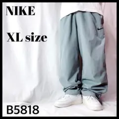 ナイキ トラックパンツ 極太 バギーパンツ グレー ドローコード メンズ XL