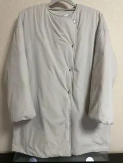 ホワイト ノーカラージャケット