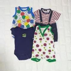 4点セット　ロンパース　80cm　まとめ売り　ベビー