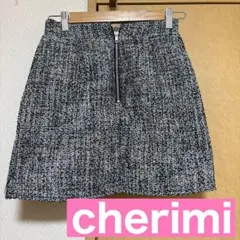 【 cherimi 】　ツイードミニスカート