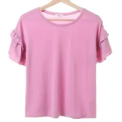 新品！アラマンダ＊フリル袖カットソー＊Tシャツ＊Mサイズのサムネイル