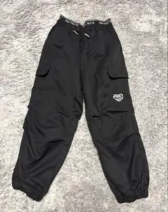 130センチPINKY PALETTE ブラックカーゴパンツ