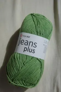YarnArt jeans plus グリーン100g/160m 12/29まで