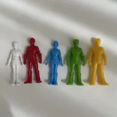 動物戦隊ジュウオウジャー フィギュア5体セット　ポリ人形