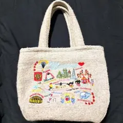 【ANATHA】モスクワ観光名所 刺繍 トートバッグ