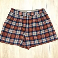 チェック柄　ショートパンツ　vis