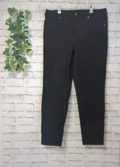 新品【SMILE LAND】レディース　チノパン　黒　伸縮性　ニッセン