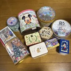 ディズニー お菓子空き缶 １９点おまとめ売り