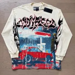 美式ストリート ヴィンテージ長袖Tシャツ 男女兼用 春秋 カジュアル 3101