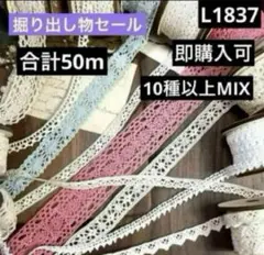 デザインレース　トーションレース リゾート　約50m(10種以上)