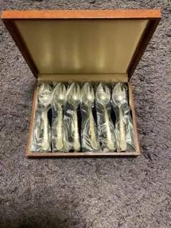 カトラリーセット　AZUMA　ステンレス製　スプーンなど53本　C　8426A レア 未使用 高級品カトラリー AZUMA 18-8 53本 セット 箱付の