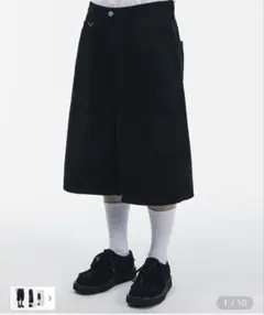 SIGNATURE サマーコットンDリングバミューダパンツ[ブラック]