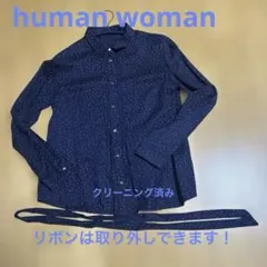 ヒューマンウーマン ドット柄 ブラウス！