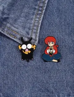 乱馬とぴぃちゃん ピンバッジ 2個セット