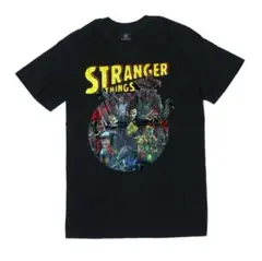 ストレンジャーシングス　メンズTシャツ　日本未発売　黒　tsr0473bL