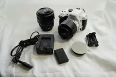 PENTAX K-50 デジタル一眼レフ ホワイト レンズセット　やや難あり