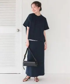 新品☆ティティベイト☆着心地らくちん☆カットソーセットアップ☆ネイビー☆MT