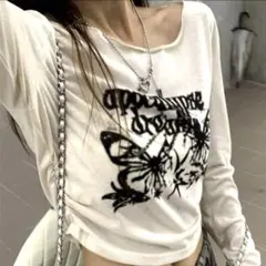 SHEIN 長袖Tシャツ y2k 韓国