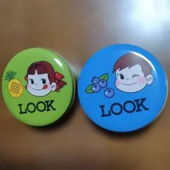 不二家/LOOK〈イエロー缶・ペコちゃんポコちゃん〉(限定非売品) - メルカリ