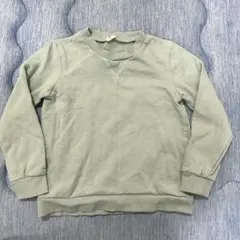 美品！無地トレーナー　裏毛　エメラルドグリーン　130