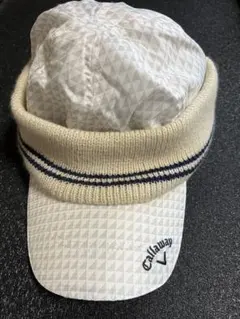 未使用　Callaway キャロウェイ サイズFR　 バイザー ニット帽子 冬用