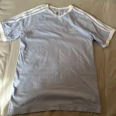 adidas ライトブルー Tシャツ