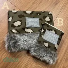 NO.430☻ Leopard × Furポーチ