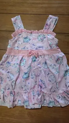 女の子 ワンピース水着 120cm ピンク 貝殻柄