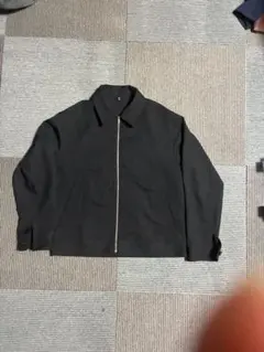 ウ*る様 【短丈】GU ジップアップブルゾン 黒 M 春夏は主役、秋冬はインナー