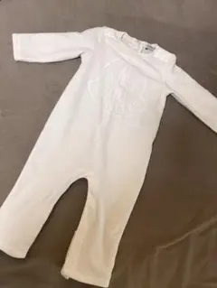 正規品Moncler フリースロンパース ホワイト　モンクレール