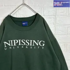 MV SPORT カナダ ニピシング大学 裏起毛 スウェット US古着