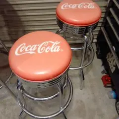Coca-Cola コカ・コーラ バースツール 2脚セット レトロ Coca-Cola コカ・コーラ バースツール 2脚セット レトロ - メルカリ