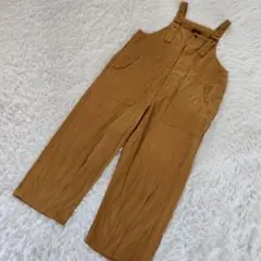 インザマーケット サロペット オーバーオール ベージュ ゆるだぼ F カラシ色