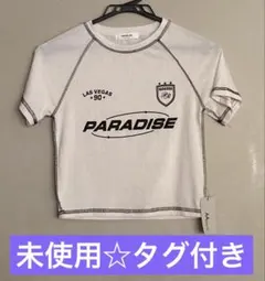 【新品未使用】韓国 弘大 AA Place PARADISEクロップドTシャツ